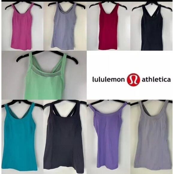 lululemon athletica Tops - Lululemon Huge Bundle Lot Of 9 Sleeveless Work Out Tank Tops Womens Size 6 *Flaw